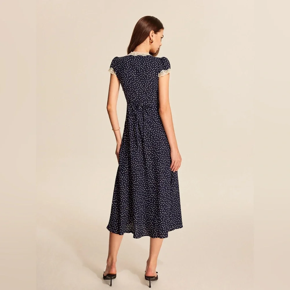 Commense Polka Dot Lace-Trim Dress
Size M - Picture 6 of 7